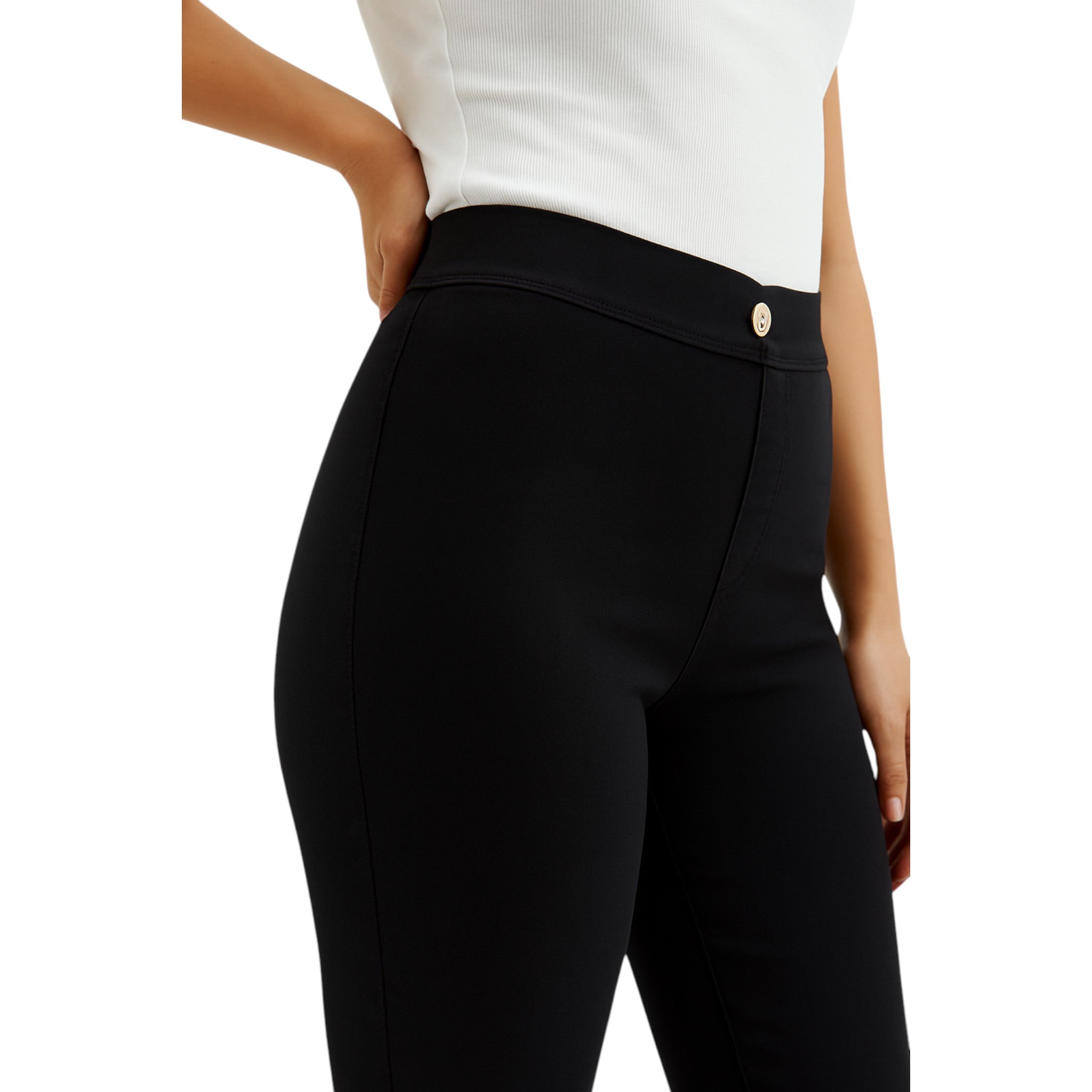 Ladies Black Skinny Jeans High Waist Stretch